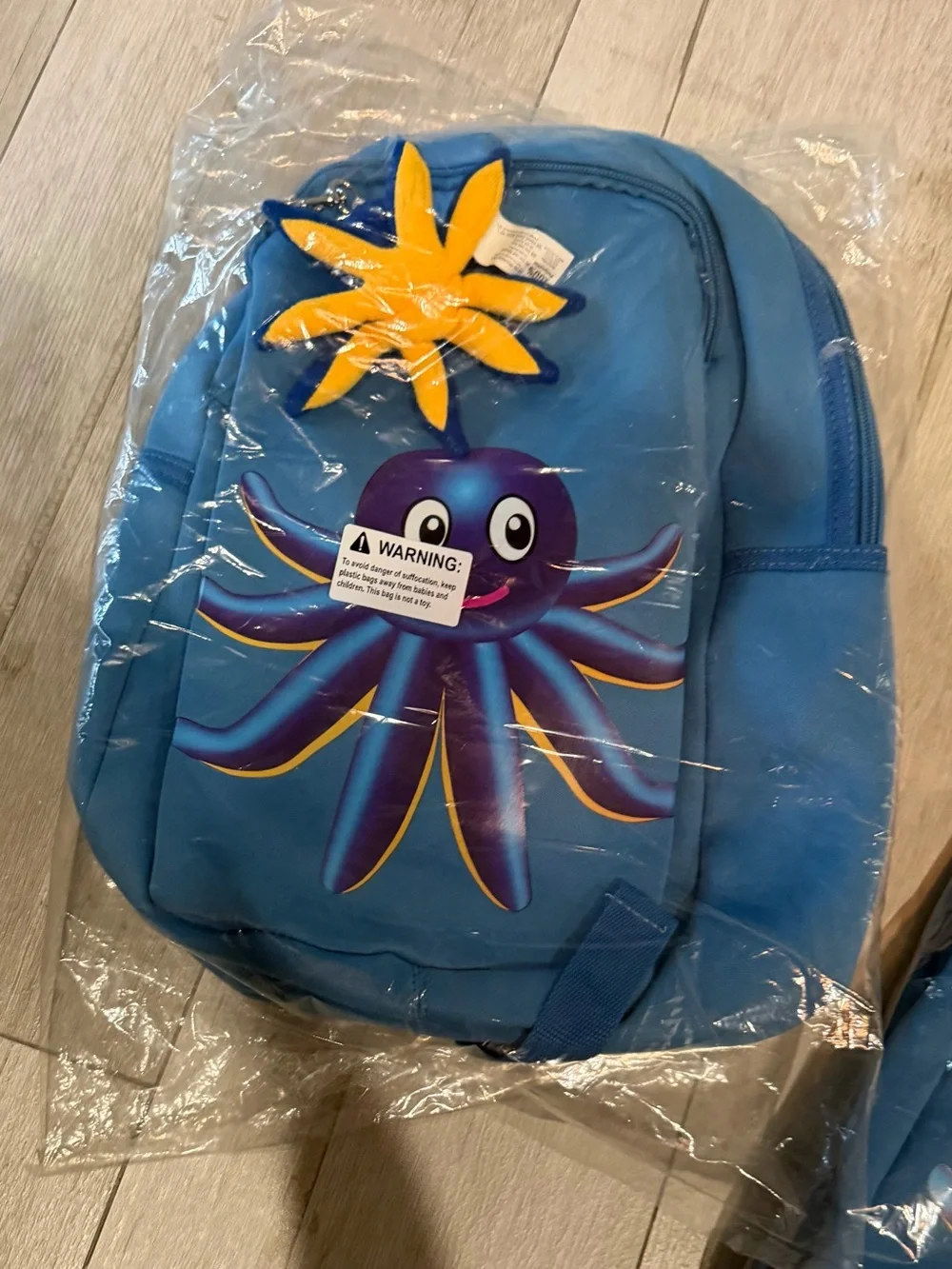 Royal Caribbean Kids Blue Octopus Backpack with Plush Keychain